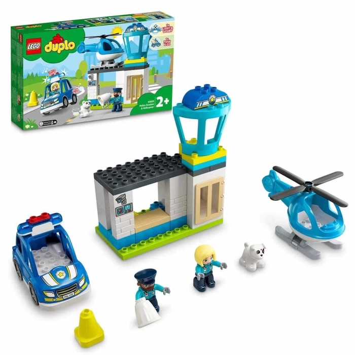 LEGO DUPLO Kurtarma Polis Merkezi ve Helikopter 10959