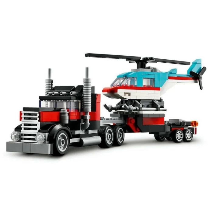 LEGO Flatbed Truck with Helikopter