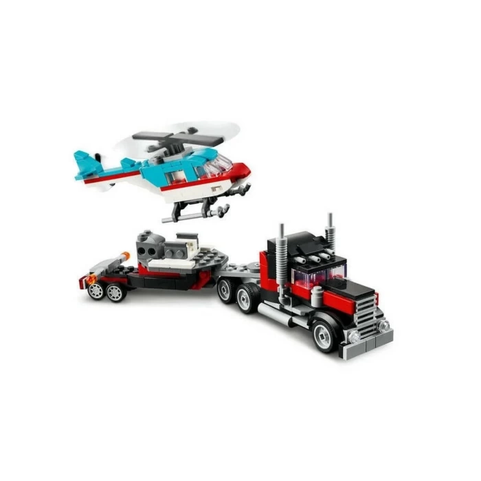 LEGO Flatbed Truck with Helikopter