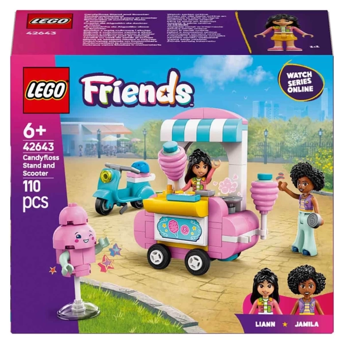 LEGO Friends Pamuk Şeker Standı ve Scooter 42643