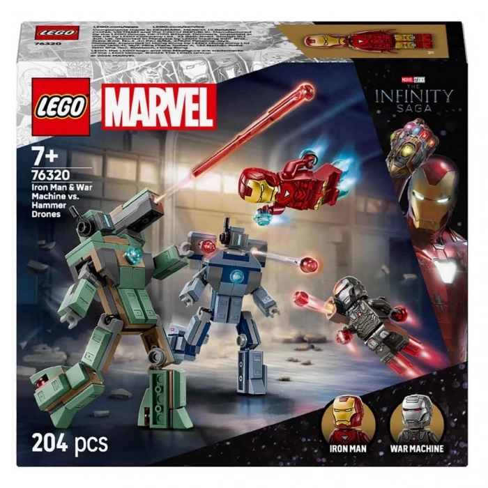 LEGO Marvel Iron Man ve War Machine, Hammer İnsansız Hava Araçlarına Karşı 76320
