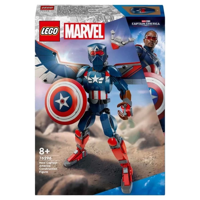 LEGO Marvel Yeni Kaptan Amerika Yapım Figürü 76296