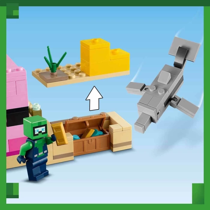 LEGO Minecraft Aksolotl Evi 21247