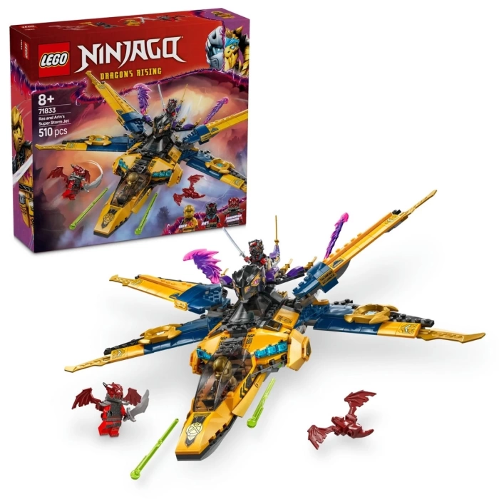 LEGO NINJAGO Ras ve Arinin Süper Fırtına Jeti 71833