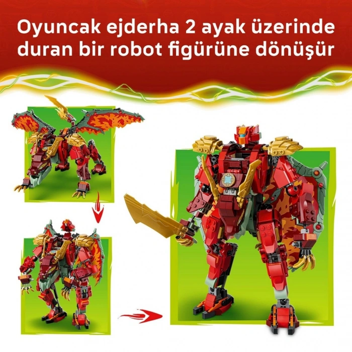 LEGO NINJAGO Wyldfyreın Dönüşen Ejderha Robotu 71868