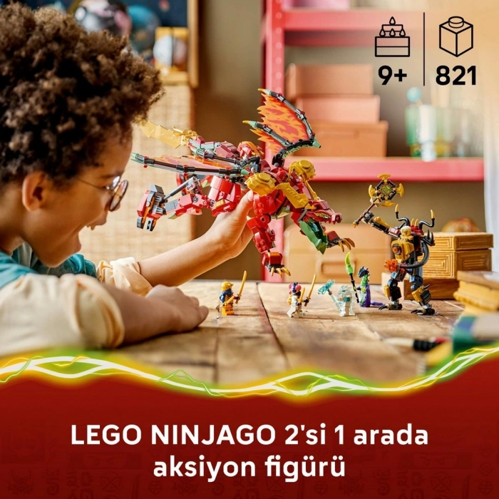 LEGO NINJAGO Wyldfyreın Dönüşen Ejderha Robotu 71868