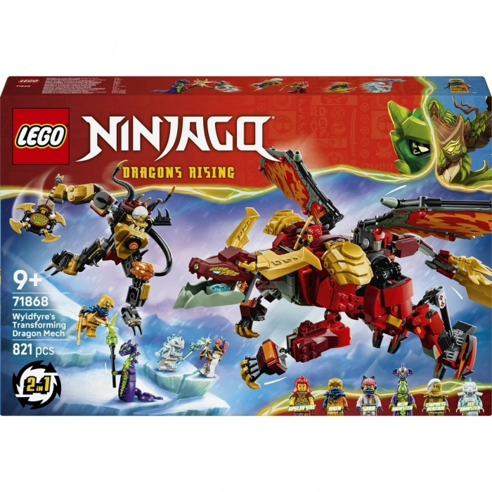 LEGO NINJAGO Wyldfyreın Dönüşen Ejderha Robotu 71868