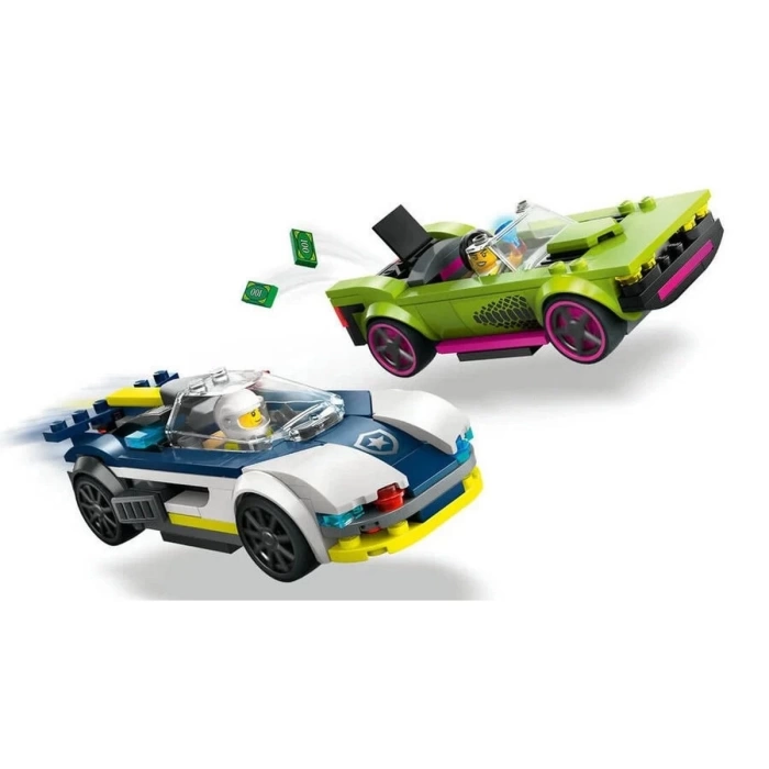 LEGO Police Car and Muscle Car Chase