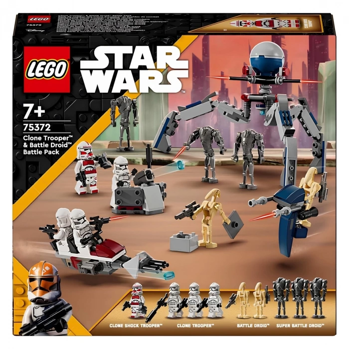 LEGO Star Wars Klon Trooper ve Savaş Droidi Savaş Paketi Seti 75372