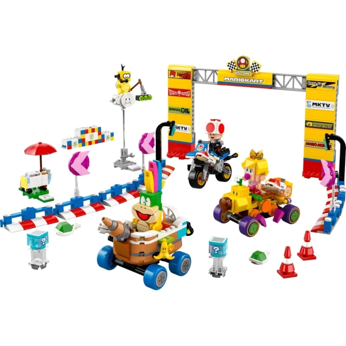 LEGO Super Mario: Mario Kart Baby Peach ve Grand Prix Seti Yarış Oyuncağı 72036