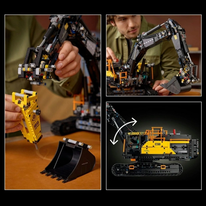LEGO Technic Volvo EC500 Hybrid Ekskavatör Seti, Yetişkinler için Hediye