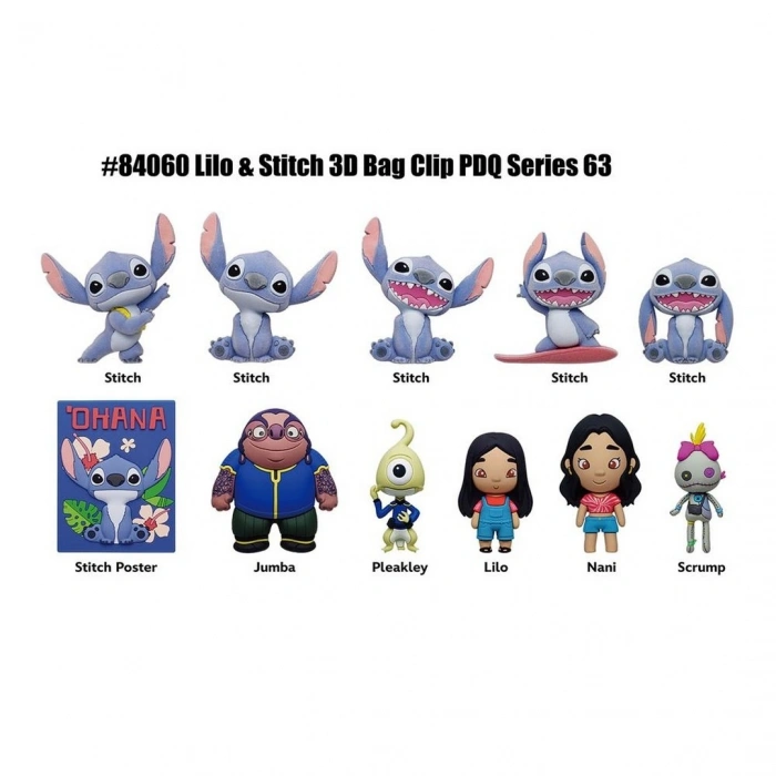 Lilo ve Stitch Klipsli Figür Seri 63