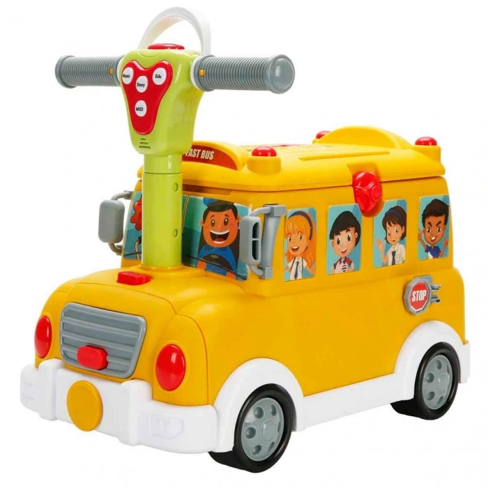Little Chef 2in1 Sesli ve Işıklı Okul Otobüsü Dükkanı Oyun Seti 34 Parça