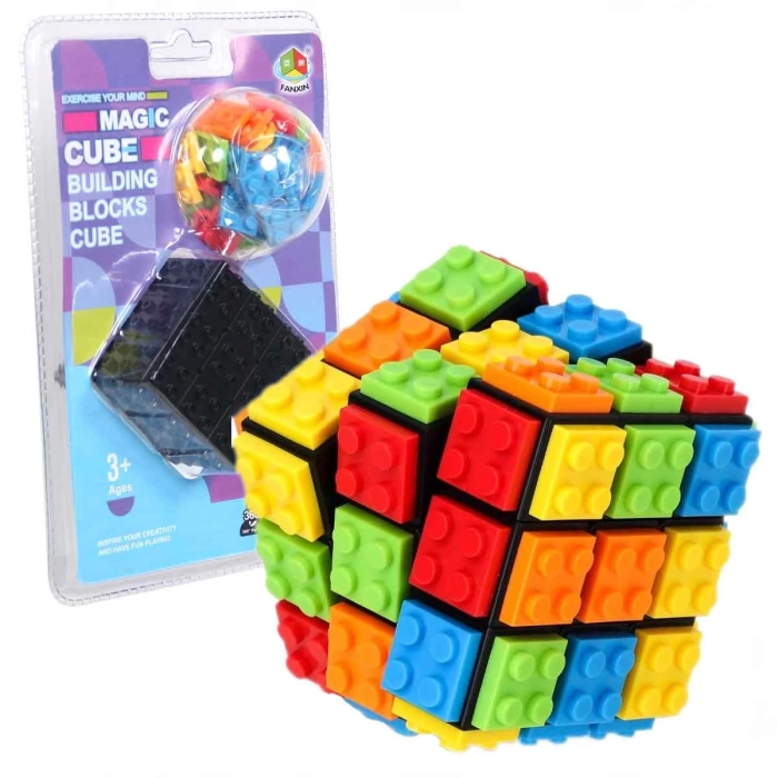 Magic Cube Lego Parçalı Eğitici Sabır Küpü