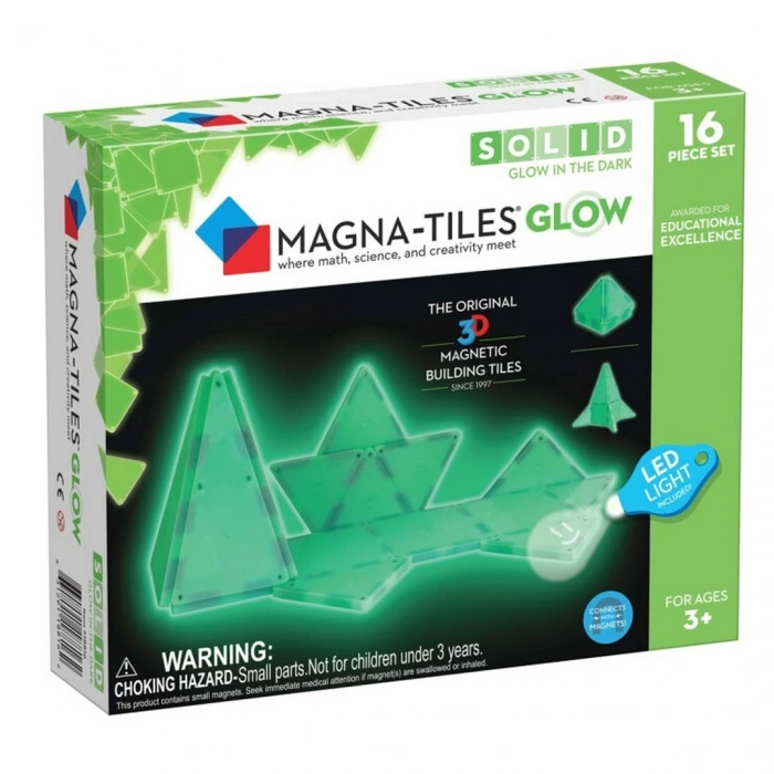 Magna Tiles Glow Gece Parlayan Bloklar 16 Parça