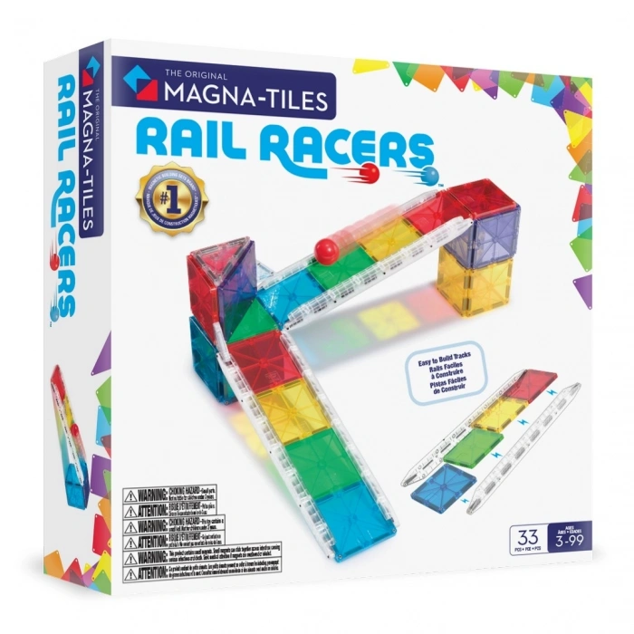 Magna Tiles Rail Racers 33 Parça