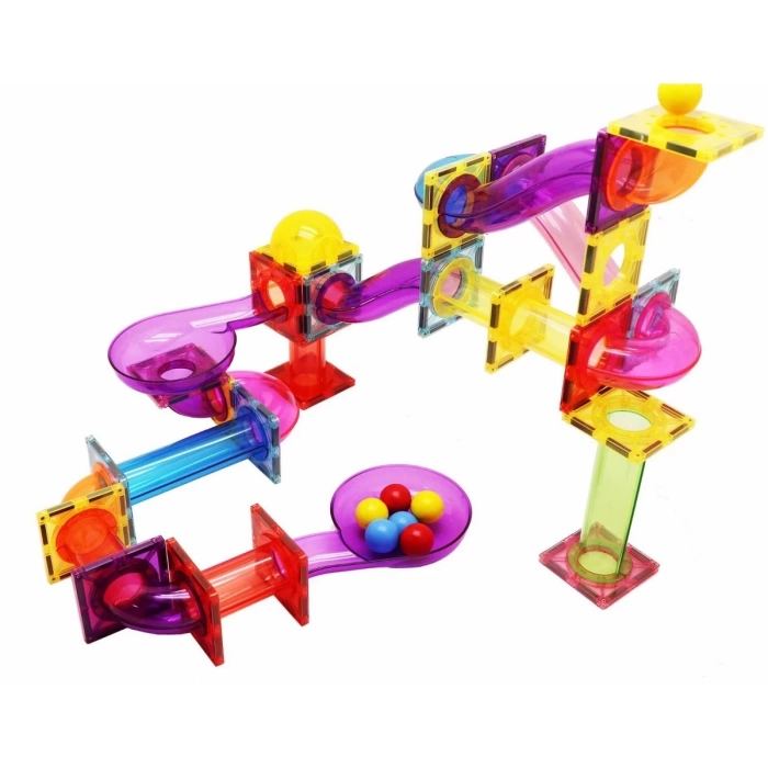 Magnescape Magnetic Tiles Marble Run Building Block 106 Parça