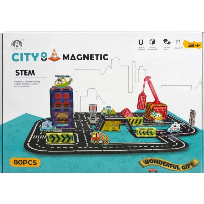 Magnetic Şehir Seti 80 Parça