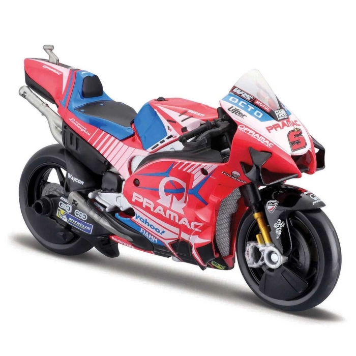 Maisto 1:18 2021 Ducati Pramac Racing Motorsiklet