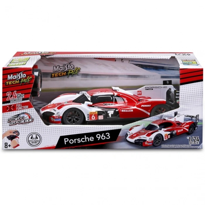 Maisto 1/24 Uzaktan Kumandalı Endurance Porsche 963 Yarış Arabası
