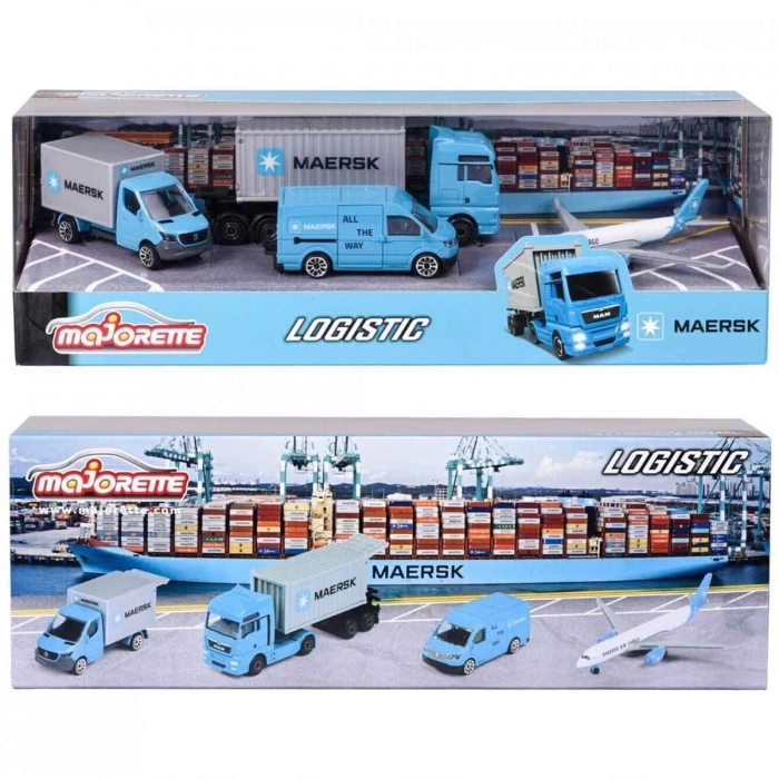 Majorette Maersk Temalı Lojistik 4lü Koleksiyon Paketi