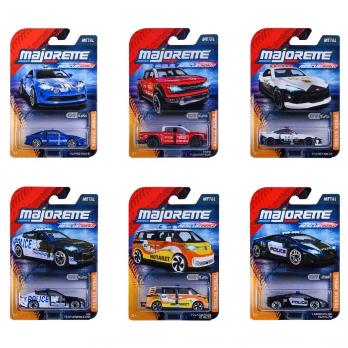 Majorette Rescue World Premium Otomobiller