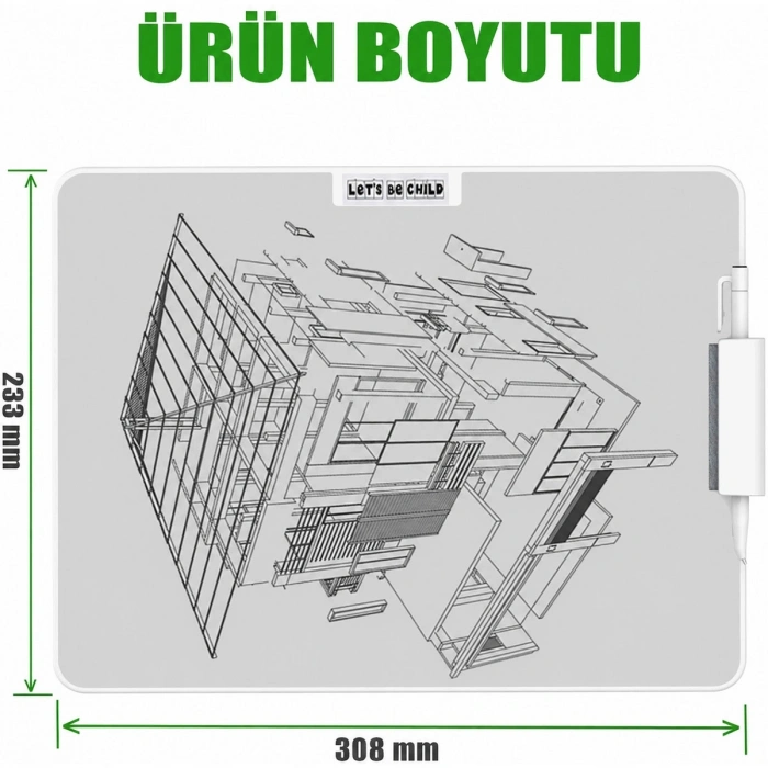 Manyetik Sihirli Yazı Tahtası 15 - 38 cm