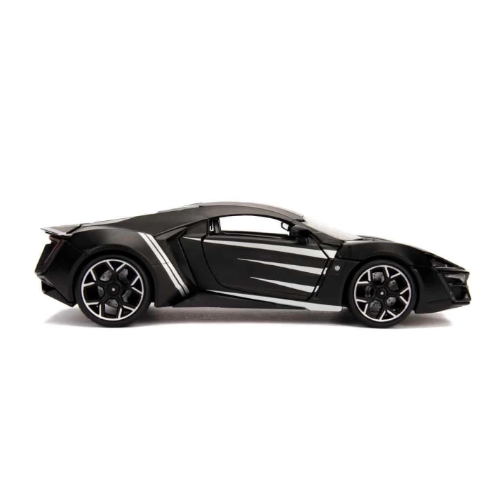 Marvel Avengers 1:24 Lykan Hypersport Model Araba ve Black Panther Figür