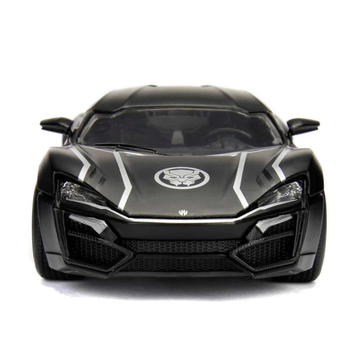 Marvel Avengers 1:24 Lykan Hypersport Model Araba ve Black Panther Figür