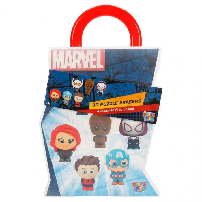 Marvel Taşıma Çantalı 4’lü Silgi Figür Seti