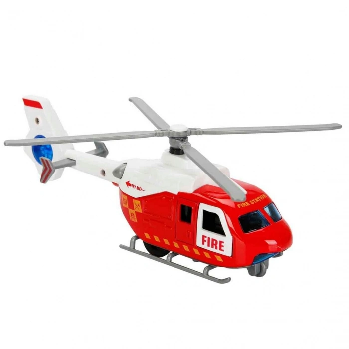 Maxx Wheels Sesli ve Işıklı Çek Bırak Die Cast Helikopter