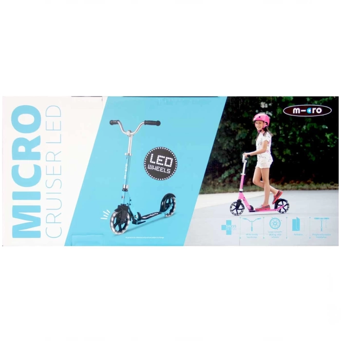 Micro Cruiser LED Aqua 2 Tekerlekli Scooter