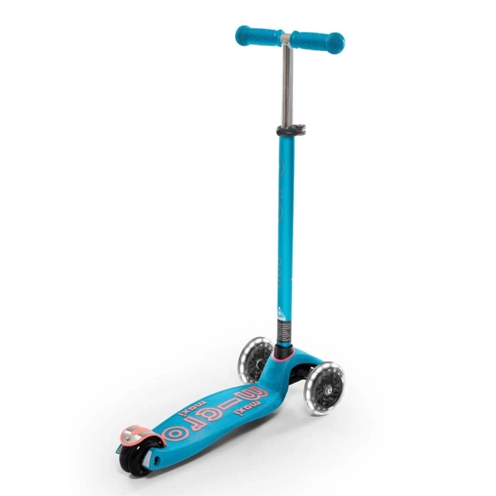 Micro Maxi Micro Deluxe LED 3 Tekerlekli Scooter Aqua