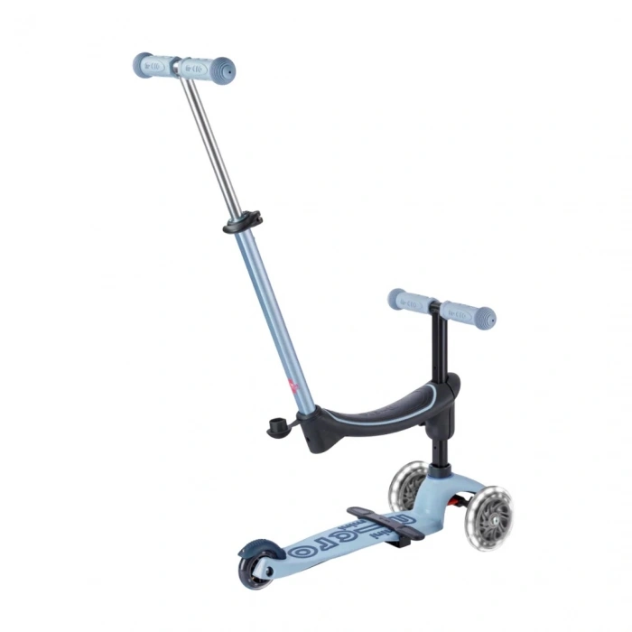 Micro Mini 6 in 1 Deluxe Rock and Go LED Scooter Mavi
