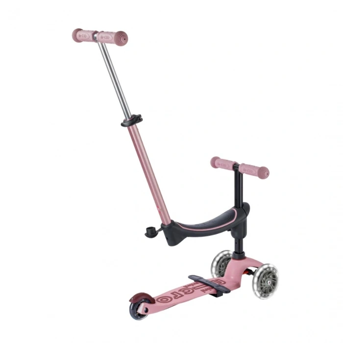 Micro Mini 6 in 1 Deluxe Rock and Go LED Scooter Pembe
