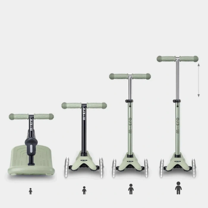 Micro Mini 6 in 1 Deluxe Rock and Go LED Scooter Yeşil