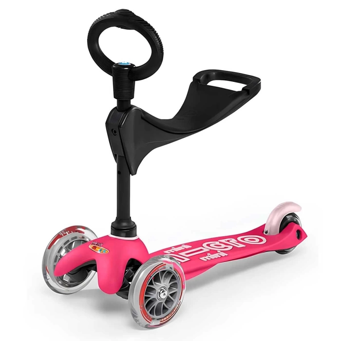 Micro Mini Micro 3in1 Deluxe 3 Tekerlekli Scooter Pembe