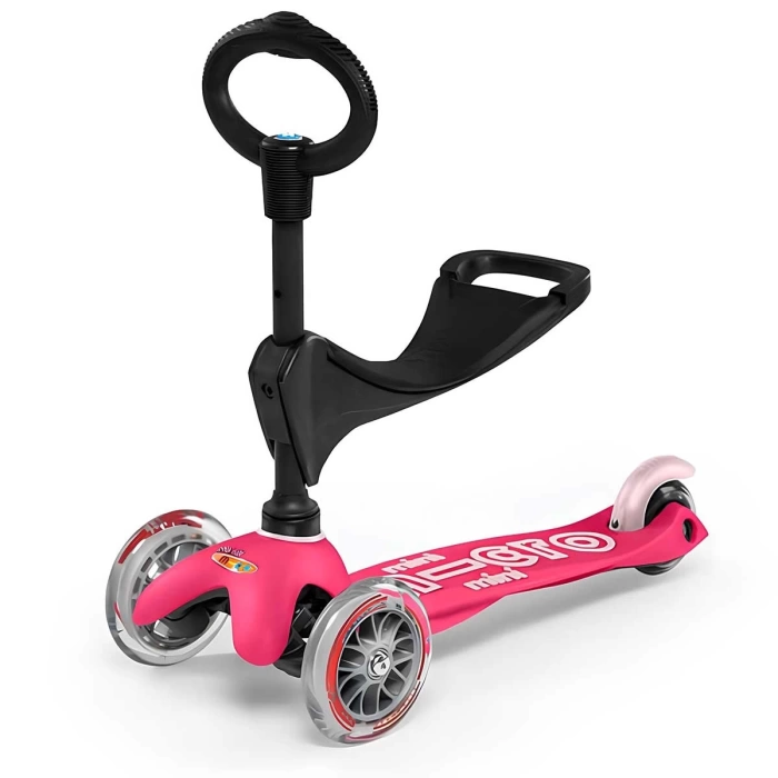 Micro Mini Micro 3in1 Deluxe 3 Tekerlekli Scooter Pembe