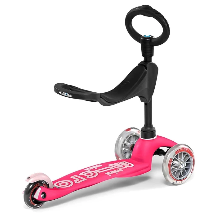 Micro Mini Micro 3in1 Deluxe 3 Tekerlekli Scooter Pembe