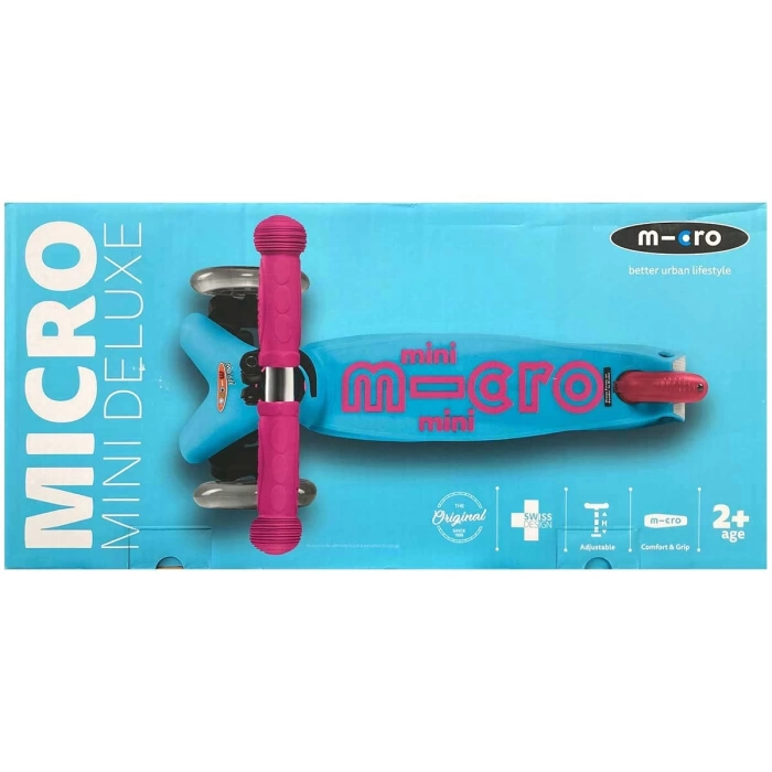 Micro Mini Micro Deluxe 3 Tekerlekli Scooter Turkuaz