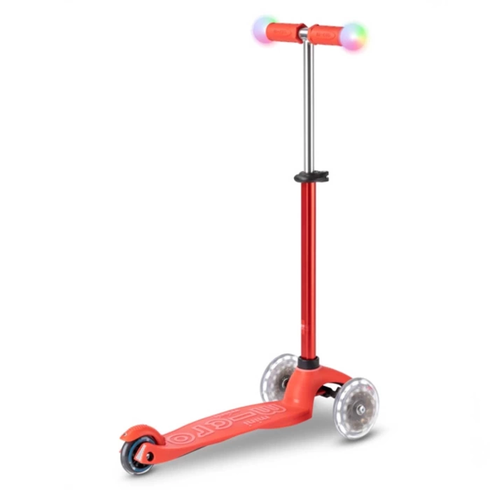 Micro Mini2Grow Deluxe Magic LED 3 Tekerlekli Scooter Red