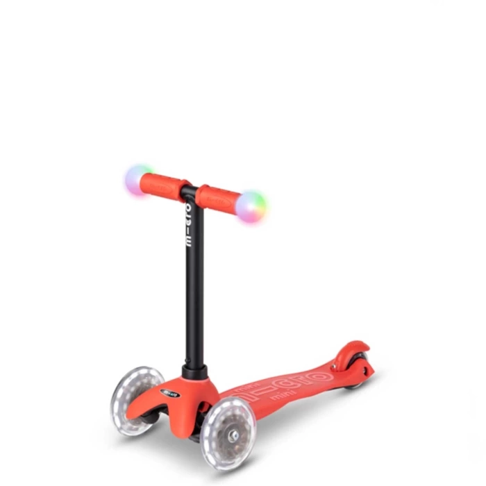 Micro Mini2Grow Deluxe Magic LED 3 Tekerlekli Scooter Red