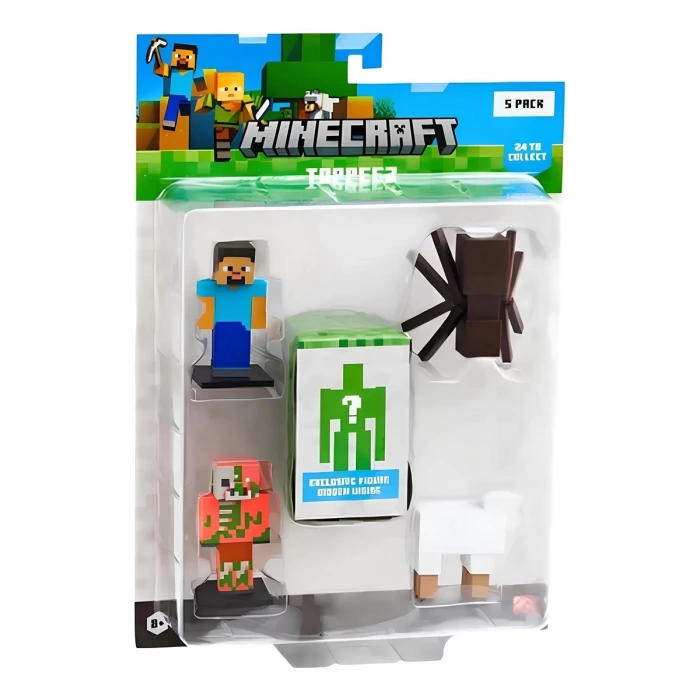 Minecraft 3D Figür Toppeez 5li