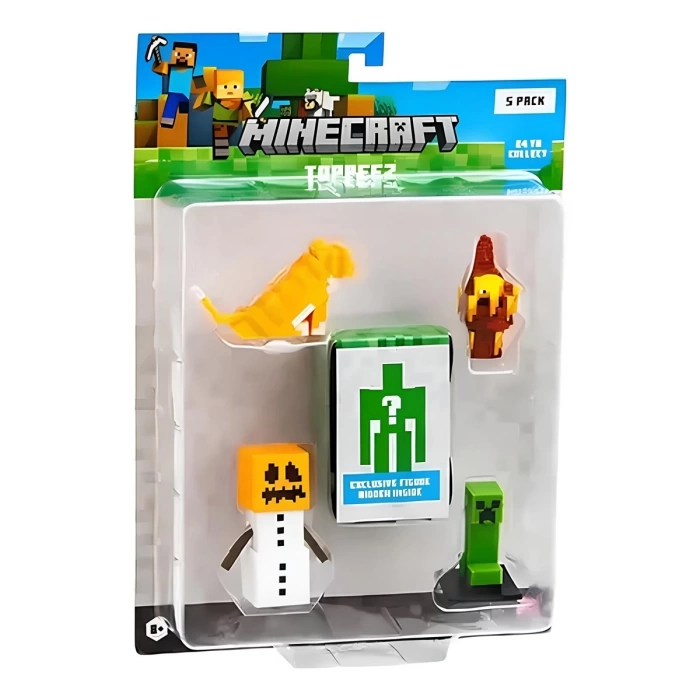 Minecraft 3D Figür Toppeez 5li