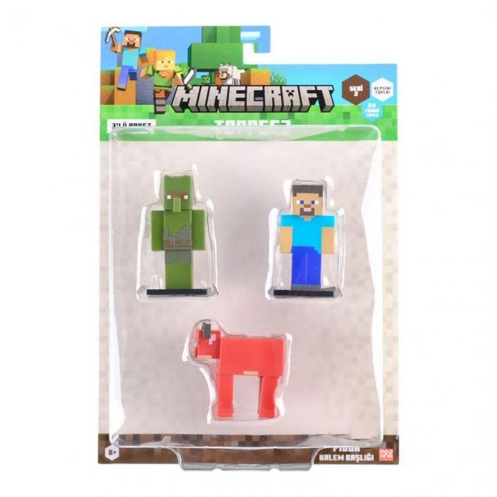 Minecraft 3D Toppeez 3lü Figür Seti Seri 2