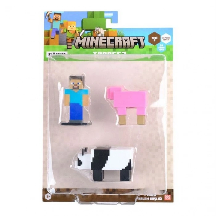 Minecraft 3D Toppeez 3lü Figür Seti Seri 2