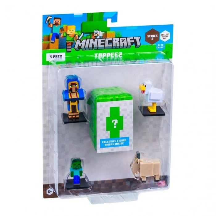 Minecraft 3D Toppeez 5li Figür Seti