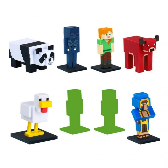 Minecraft 3D Toppeez 8li Deluxe Figür Seti Seri 2