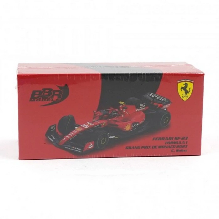 Mini GT 1/64 BBR Ferrari SF23 #55 C. Sainz 2023 Monaco GP
