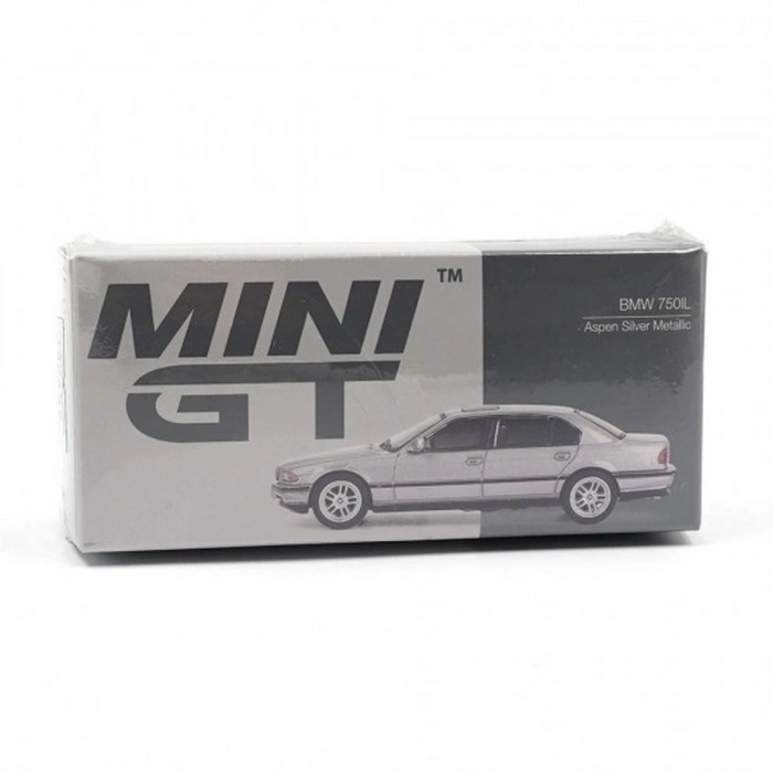 Mini GT 1/64 BMW 750IL Aspen Silver Metallic